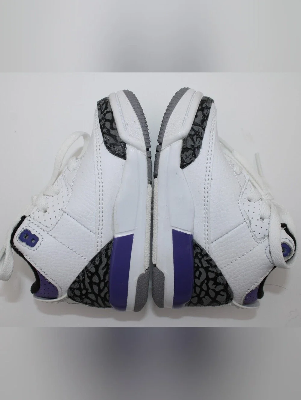 Jordan 3 Retro TD Dark Iris White Purple Size 5C
